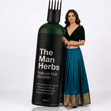Hair Fall Control Forest Fire Hair booster Oil Wayanad Tribal Wild Collection + Free Anti Dandruff Herbal Powder