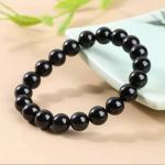 🛡️ The Man Herbs – Black Natural Tourmaline Bracelet (Unisex, 8mm) 🛡️