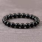 🛡️ The Man Herbs – Black Natural Tourmaline Bracelet (Unisex, 8mm) 🛡️