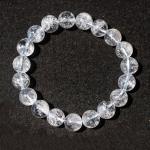 ✨ The Man Herbs – Transparent Natural Clear Quartz (Spatik) Bracelet (Unisex, 8mm) ✨