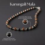 🔥 Original Karungali Rudraksha Combination Mala | 54 Beads (German Silver) | 6-8 mm | Unisex