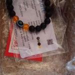 🌋🧿 Original Lava Stone with Evil Eye Protection Bracelet (Unisex, 8mm) |  Lab Certified🧿