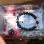 🌋🧿 Original Lava Stone with Evil Eye Protection Bracelet (Unisex, 8mm) |  Lab Certified🧿